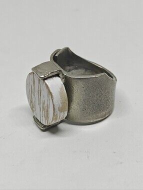 Anne Marie Chagnon Geometric Pewter Ring